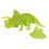 Puzzle 3D Crystal Triceratops wtih Baby (Green) 1
