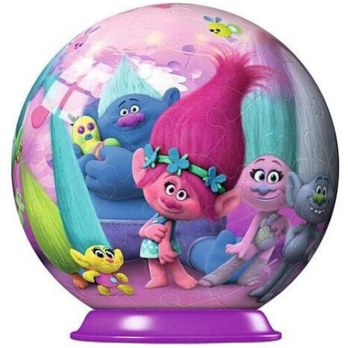 Ravensburger Ravensburger Disney Trolls Mini Puzzleball 54pc 1