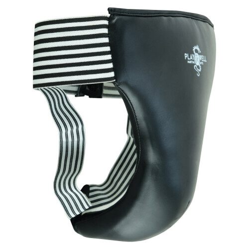 (Medium) Playwell Mens Black Deluxe Padded Groin Guard 1