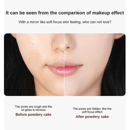 (2) Matte Setting Powder Oil Control Pressed Powder Face Highlighter Compact Powder 2