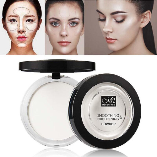 (1) Matte Setting Powder Oil Control Pressed Powder Face Highlighter Compact Powder