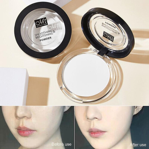 (1) Matte Setting Powder Oil Control Pressed Powder Face Highlighter Compact Powder 2
