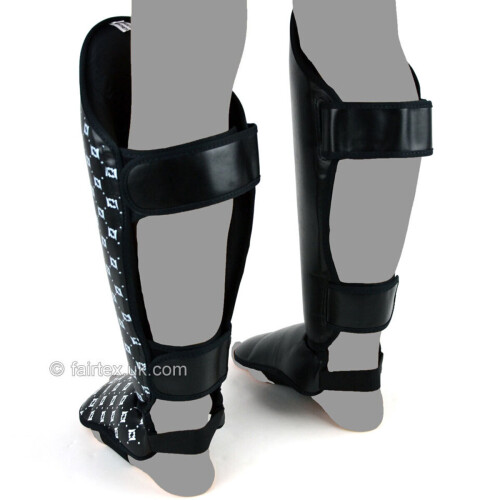 (Medium) Fairtex Sp5 Muay Thai Shin Pads - Black 2
