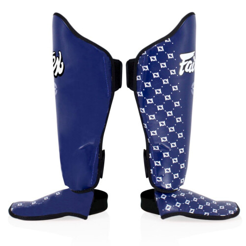 (Large) Fairtex Sp5 Muay Thai Shin Pads - Blue 2