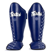 (Large) Fairtex Sp5 Muay Thai Shin Pads - Blue