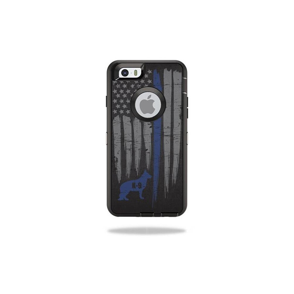MightySkins OTDIP6-Thin Blue Line K9 Skin for Otterbox Defender iPhone 6 & 6S - Thin Blue Line K9-image-OPC-P9WGPJH-NEW