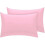 (Pillow Pair, Pink) Deep fitted Sheet 25cm BedSheets 100% PolyCotton 1