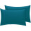 (Pillow Pair, Teal) Deep fitted Sheet 25cm BedSheets 100% PolyCotton 4