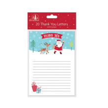 Pack of 20 Christmas Thank You Letters With Envelopes