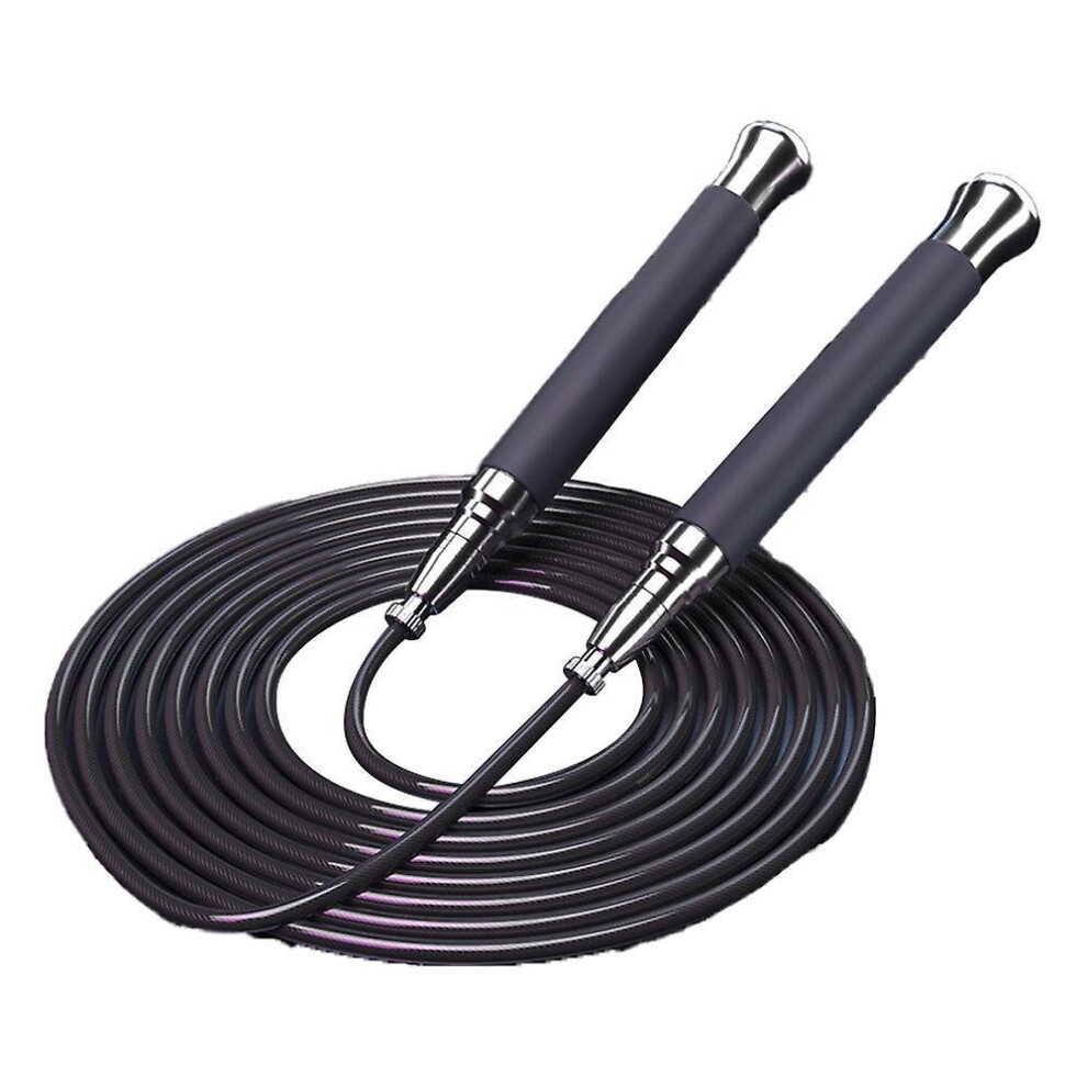 High Speed Jump Rope, Cardio Boxing Endurance Training Adjustable Length Silicone Grip Jumping Rope 