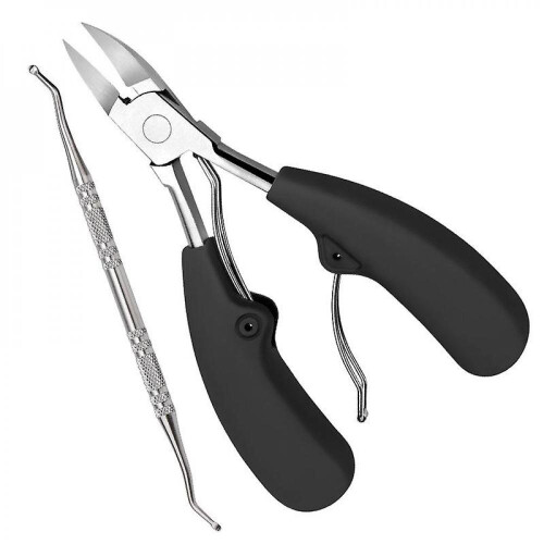 Podiatrist Toenail Clippers, Professional Thick Ingrown Toe Nail Clippers For Men Seniors, Pedicure Clippers Toenail Cutters, Super Sharp Curved B
