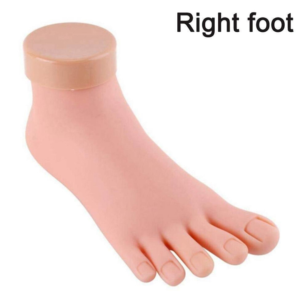 Hkhbjs Practice Fake Foot Model Flexible Soft Silicone Prosthetic Manicure Tool For Nail Art Training Display Manicure Foot Model