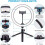 10" Selfie Ring Light With Tripod Stand ,dimmable Desktop Led Lamp Camera Ringlight With Wireless Remote Shutter For Live Stream 3