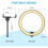 10" Selfie Ring Light With Tripod Stand ,dimmable Desktop Led Lamp Camera Ringlight With Wireless Remote Shutter For Live Stream 4