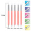 5pcs Double-headed Silicone Dot Flower Pen For Nail,red 3