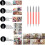 5pcs Double-headed Silicone Dot Flower Pen For Nail,red 4