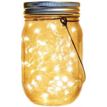 Hanging Solar Mason Jar Lid Lights Waterproof For Patio Garden