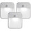 Battery-powered Motion-sensing Led Stick-anywhere Nightlight, 3-pack, White, 3 Count 1
