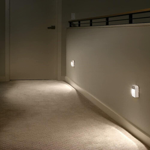 Battery-powered Motion-sensing Led Stick-anywhere Nightlight, 3-pack, White, 3 Count 2
