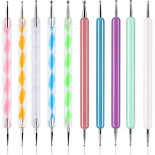 10pcs Dotting Tools Set For Nail Art, Embossing Stylus For Painting Rocks Mandalas, Art Dot Tools