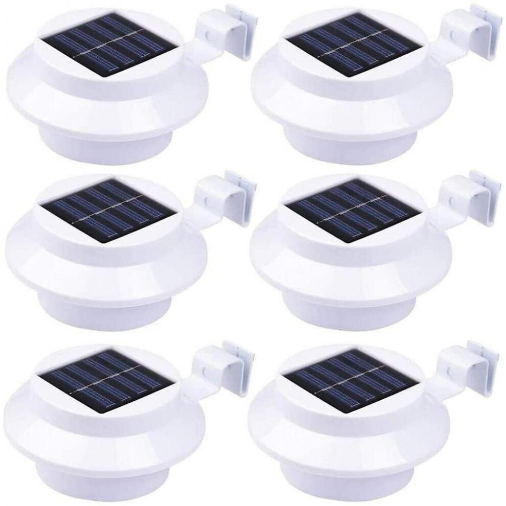 6 Pcs Solar Lamps For Outside, Garden Courtyard Wall Light, Waterproof