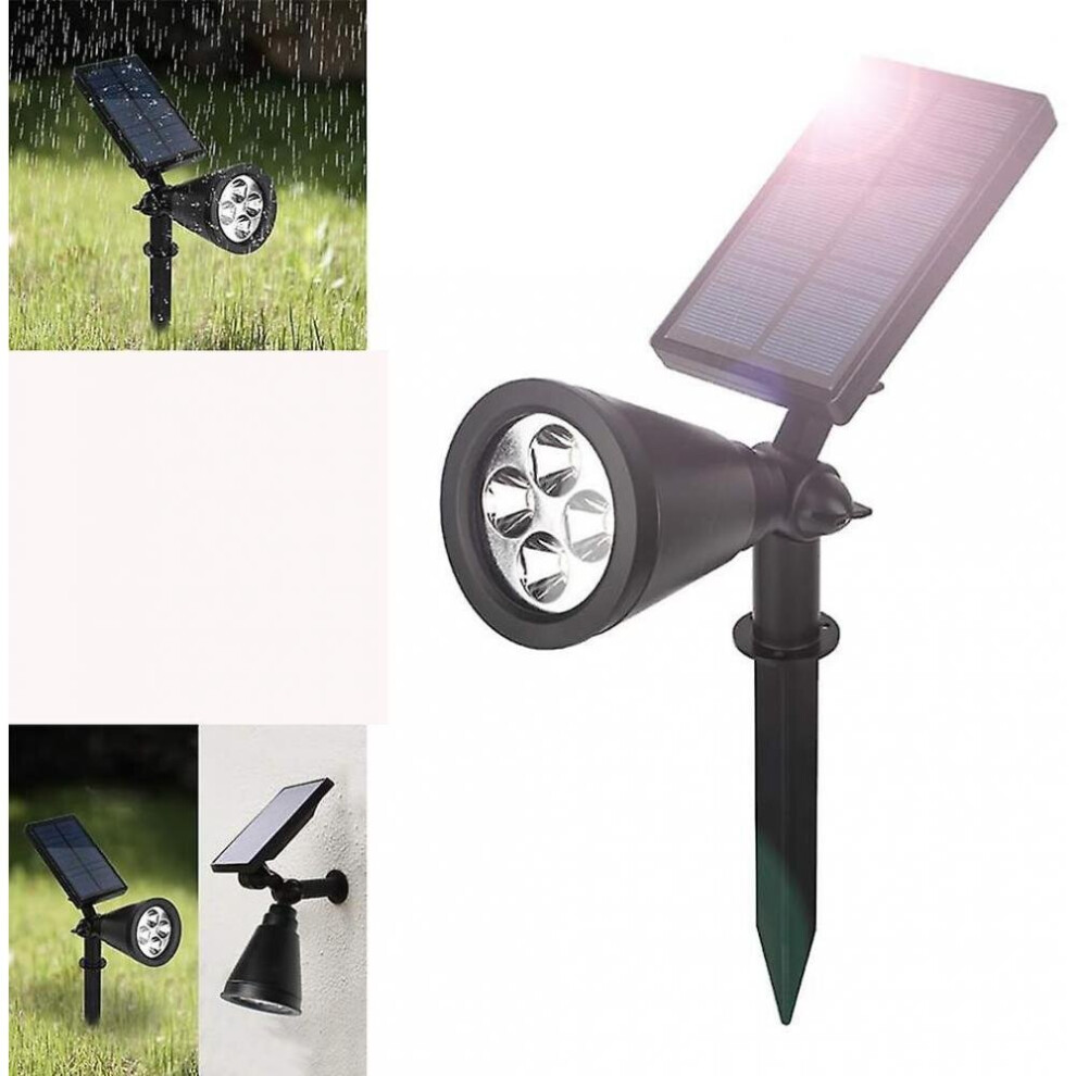 Solar Plant Lamp Led Growth Plant Light, With 4 Led Plant Light Adjustable Flexible 90 Degree Solar Light