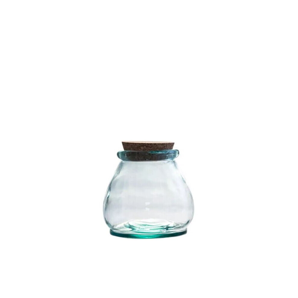 Natural Life NL826197 800ml Recycled Glass Jar with Cork Lid