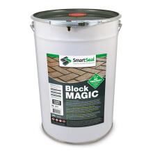 (Dark Grey, 25 Litres) Smartseal Block Magic - Re-Colouring Block Paving Sealer. Superior to Concrete Paint, Transform Old Driveways - Easy to Apply