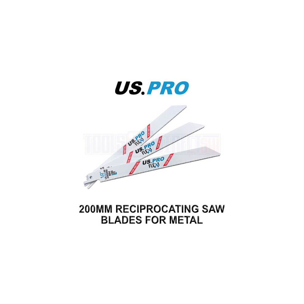 US PRO Tools 5 X 200MM Reciprocating Saw Blade For Metal US1025BF 9137