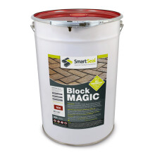 (Red, 25 Litres) Smartseal Block Magic - Re-Colouring Block Paving Sealer. Superior to Concrete Paint, Transform Old Driveways - Easy to Apply