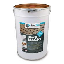 (Tan, 25 Litres) Smartseal Block Magic - Re-Colouring Block Paving Sealer. Superior to Concrete Paint, Transform Old Driveways - Easy to Apply