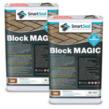 (Tan, 2 x 5 Litres) Smartseal Block Magic - Re-Colouring Block Paving Sealer. Superior to Concrete Paint, Transform Old Driveways - Easy to Apply