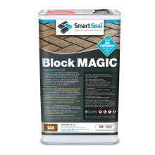 (Tan, 5 Litres) Smartseal Block Magic - Re-Colouring Block Paving Sealer. Superior to Concrete Paint, Transform Old Driveways - Easy to Apply
