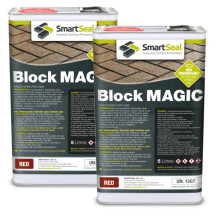 (Red, 2 x 5 Litres) Smartseal Block Magic - Re-Colouring Block Paving Sealer. Superior to Concrete Paint, Transform Old Driveways - Easy to Apply