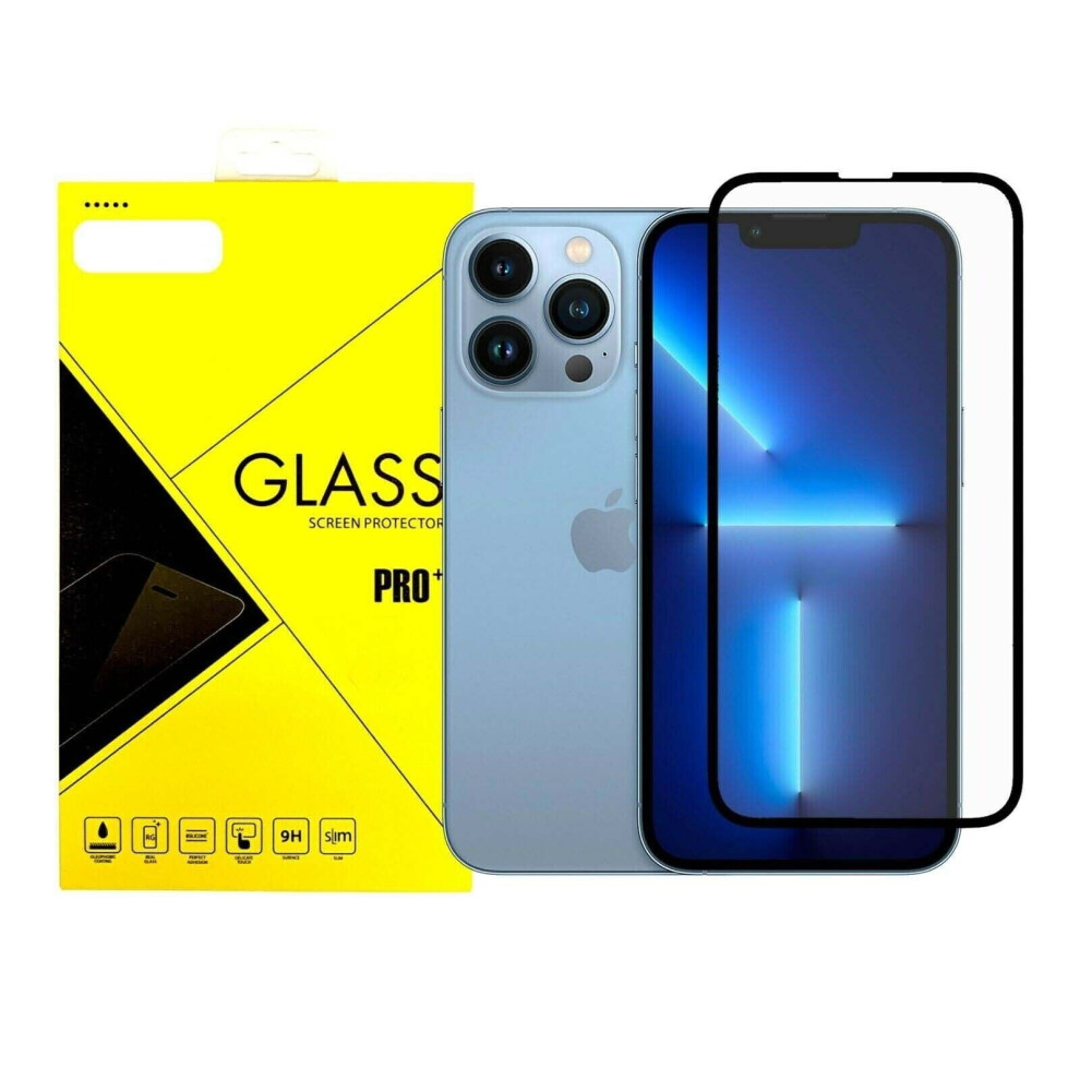 For Apple Iphone 14 Pro Full Coverage Tempered Glass Screen Protector 304063163789