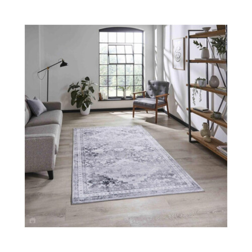 Think Rugs Tiana Rug Grey- 60cm x 225cm