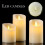 3 Set Flickering LED Candles Real Wax Battery Powered Lights Remote Control 2