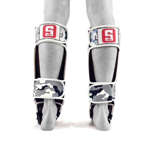 (Small / Medium ) SANDEE SPORT MUAY THAI SHIN GUARDS - CAMO 2