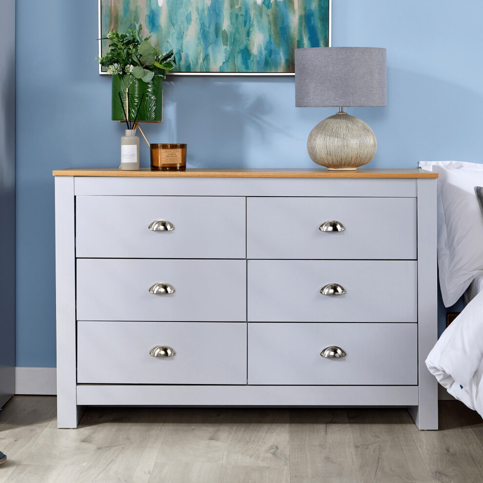 Camden 6 Drawer Chest Bedroom Storage Unit