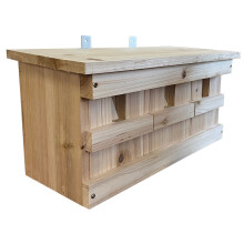 Sparrow Colony Terrace Wooden Nesting Box with Removable Nest Fronts