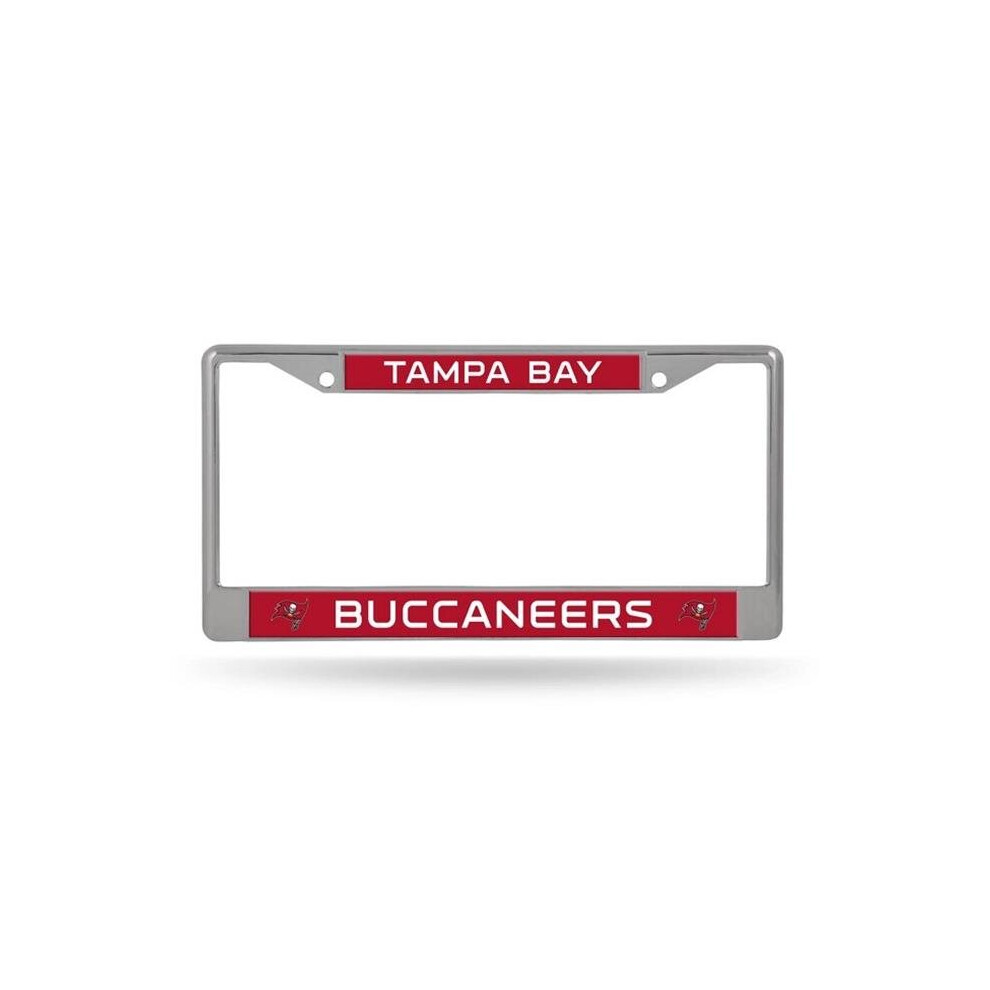 Rico Industries 6734583613 Tampa Bay Buccaneers License Plate Frame, Chrome 767345836137