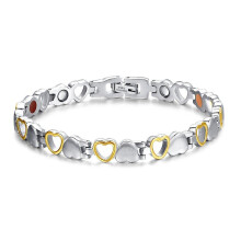 (Gold and Silver) Magnetic Bracelets Titanium Steel Therapy Bracelet Jewelry Pain Relief For Arthritis