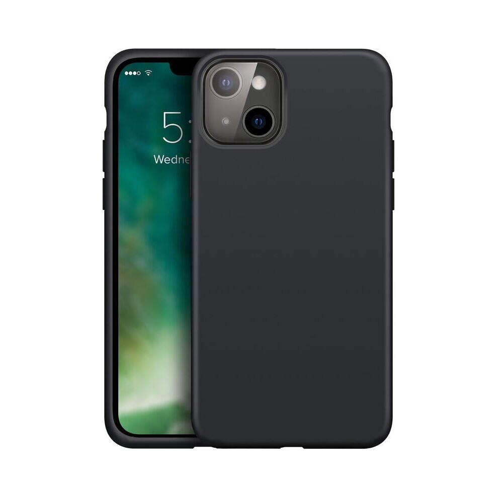 Xqisit Silicone Case For Iphone 14 Plus 6.7" Midnight - 50435 Black 4029948219653