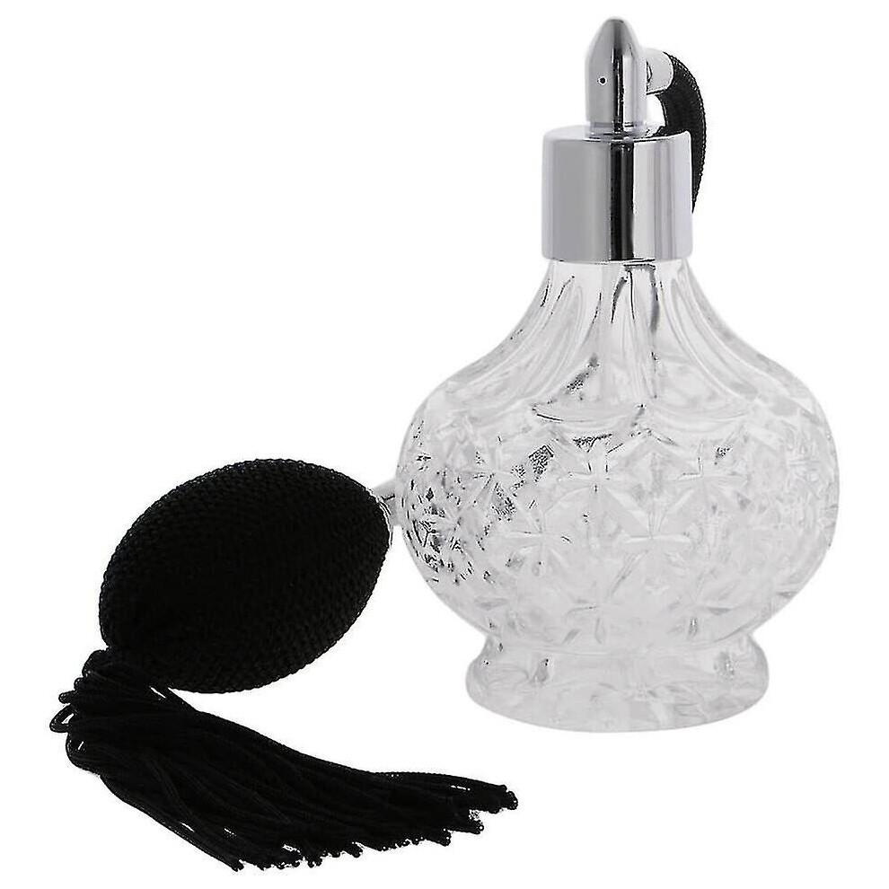 Glass Perfume Bottle 80ml Vintage Perfume Atomizer Refillable Spray Bottle