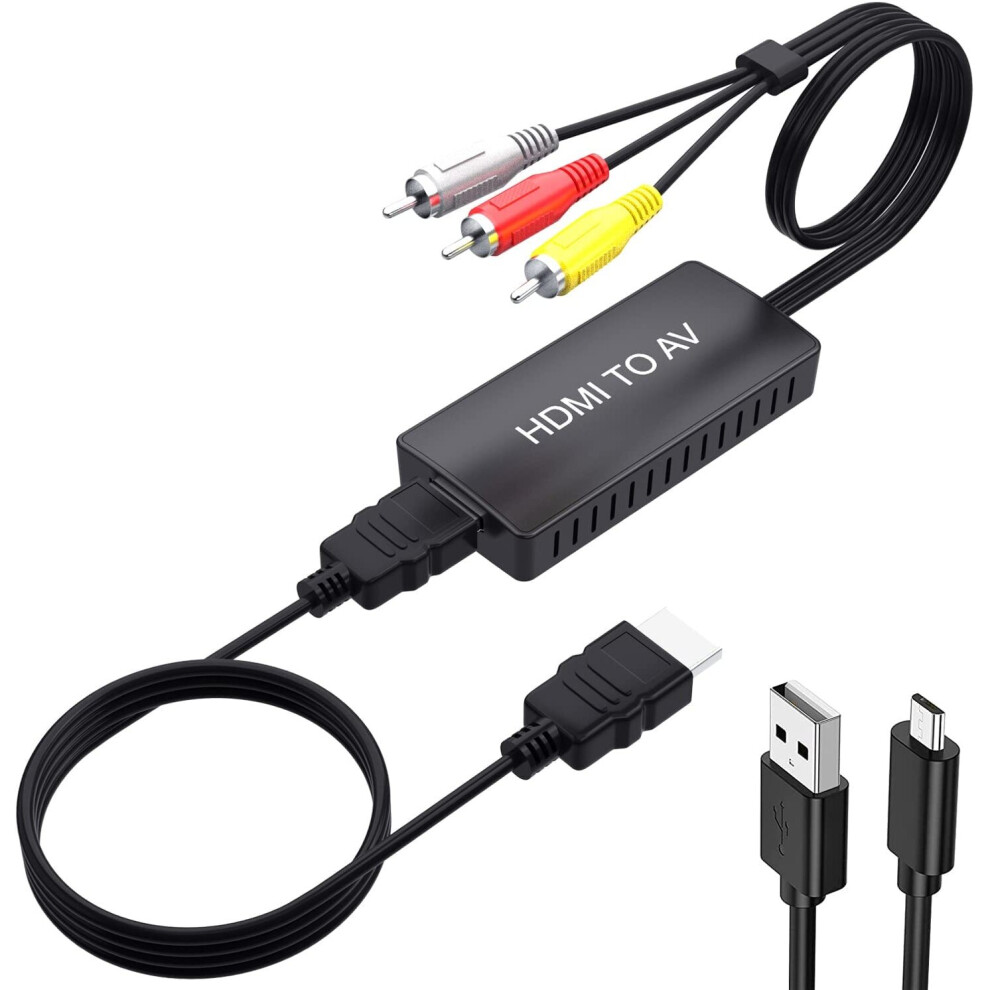 Digitnow Hdmi To Rca Converter, Av Composite Video Audio Converter Blue 768461566526