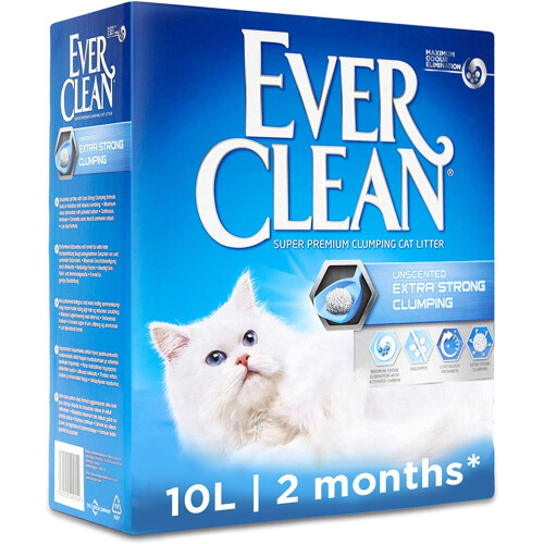 Ever Clean Ever Clean Extra Strong Clumping Cat Litter, 10 Litre, Unscented
