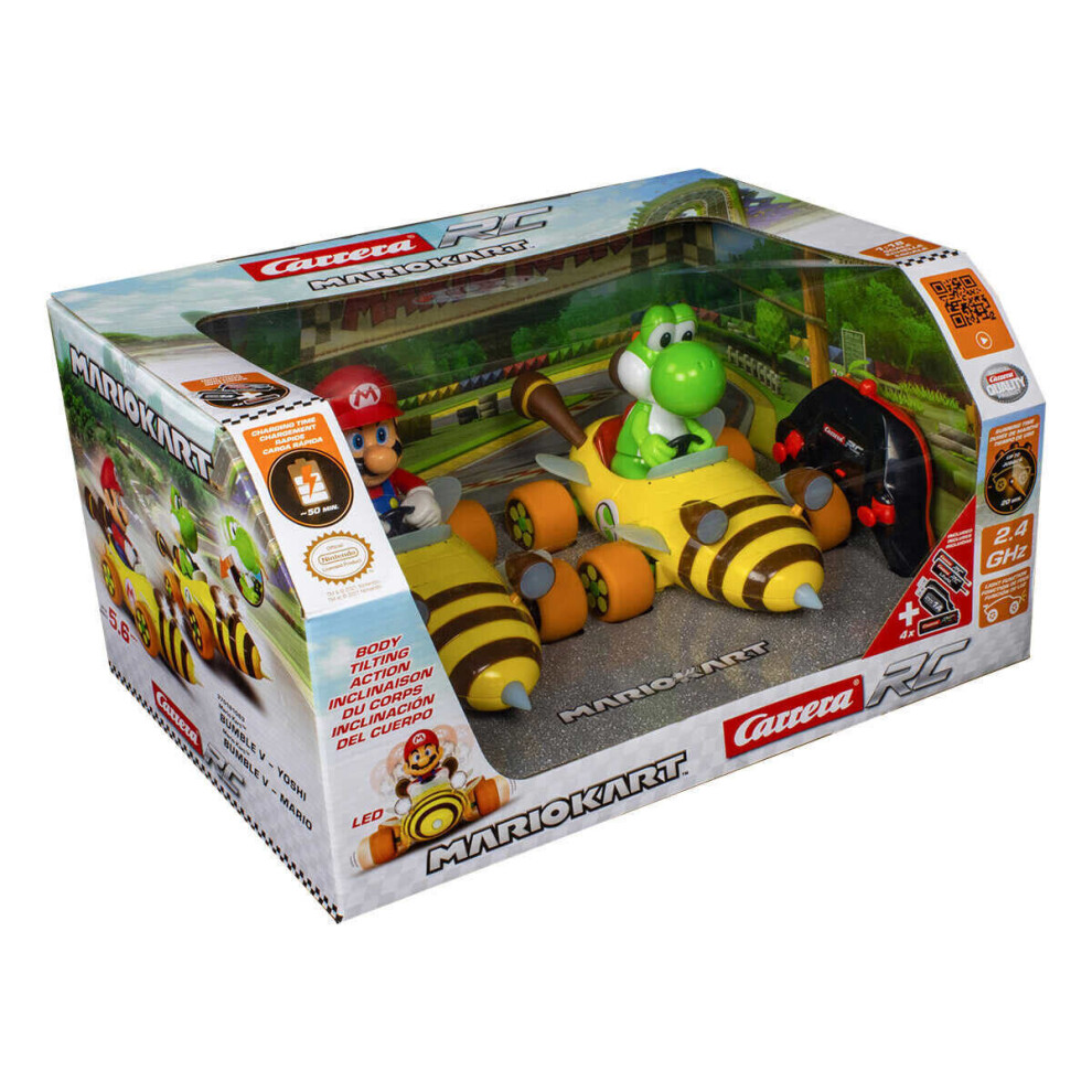 Mario Kart Mario and Yoshi Remote Control Cars Twin Pack