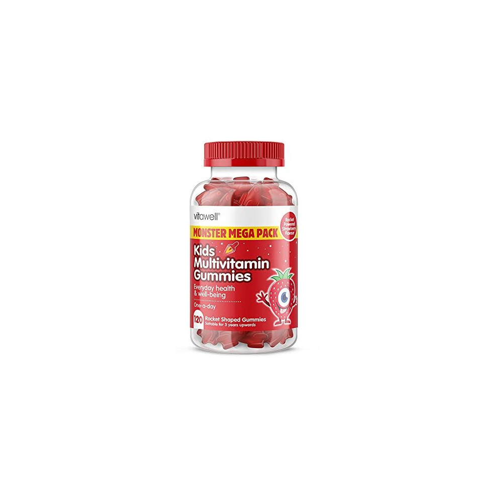 Vitawell Kids Multivitamin Gummies 120 Strawberry Flavour Gummies