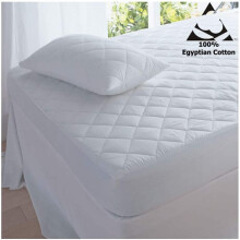 (Small Double 4FT) Luxury EGYPTIAN COTTON EXTRA DEEP QUILTED MATTRESS PROTECTORS Amigozone