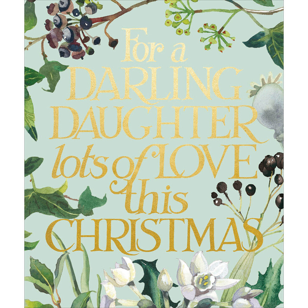 Emma Bridgewater Darling Daughter Festive Christmas Card Xmas Greeting Cards